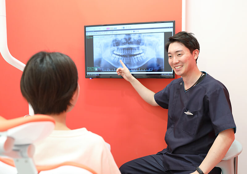 噛み合わせ治療の必要性の説明